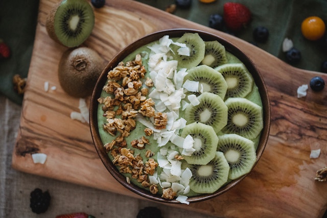 Tropical Kiwi and Coconut Granola Smoothie Bowl